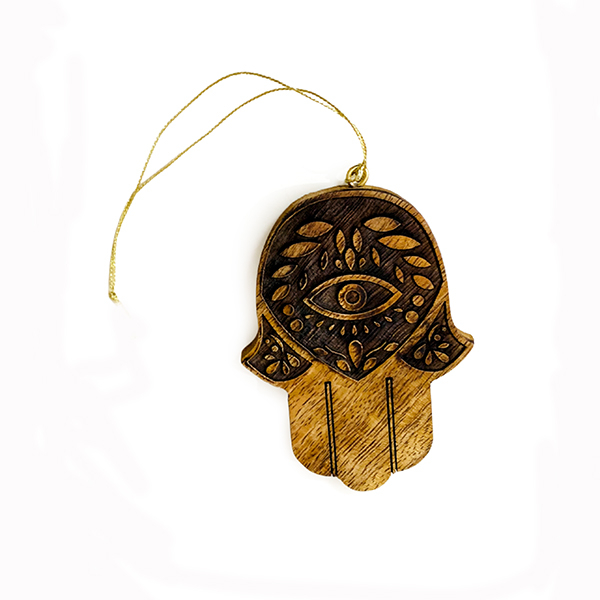 Wood Hamsa Hanging