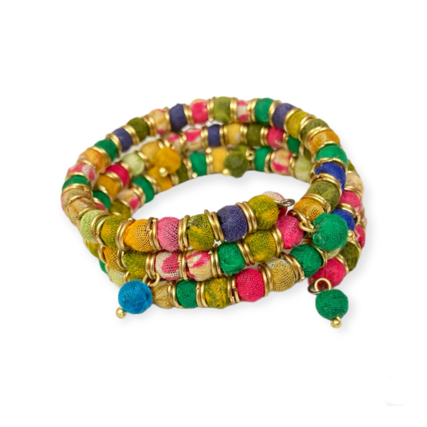 Wrap Bracelet Recycled Fabric